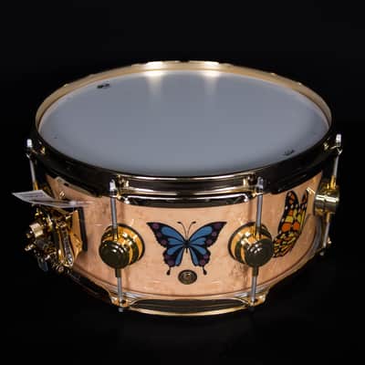 DW Sheila E. Icon Snare Drum, 13" x 5.5" Gold Hardware image 2