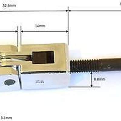Tremolo Bridge Saddles Chrome image 2