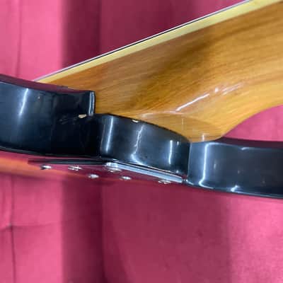 Teisco Style 2 Pickup Vintage Japanese Bass - Tobacco Sunburst image 19