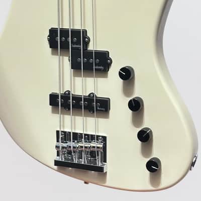 Sadowsky MetroExpress 21-Fret Verdine White Artist Line Morado Board 4-String Electric Bass Guitar - Olympic White image 5
