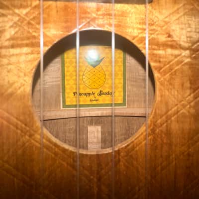 KoAloha UkeSA Tenor Pops' Pineapple Sunday Solid Acacia Ukulele M559 image 10