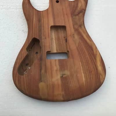 Poplar Wood Guitar Body HSH with Quilted Top For Guitars with Double Locking Tremolo image 4