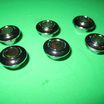 Harmony Chrome Style Machine Head Bushings for Vintage Style Guitars image 1