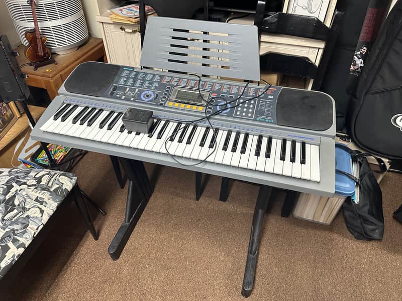 Casio CTK-601 Synthesizer MIDI Keyboard Controller w/ stand & power cable Local Pickup Item image 1