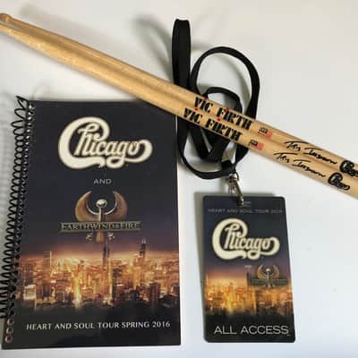Tris Imboden’s Chicago, Rock and Roll Hall of Fame DW/Paiste  Drum Set and Cymbals. Authenticated! image 4