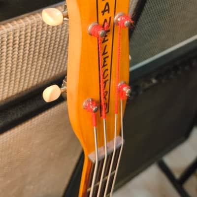 Danelectro 59DC Long Scale Bass 2010s Sparkling Champagne image 3