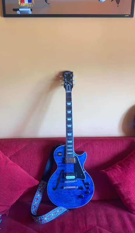 Gibson Memphis ES-Les Pau Blue Stain image 1