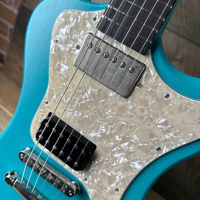 Used Dunable R2 (Riffs, Beards & Gear Guitar See Video!) - Satin Seafoam Turquoise image 3