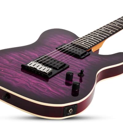 Schecter PT Pro Trans Purple Burst Electric Guitar + Free Gig bag - See Actual Pics Bild 3
