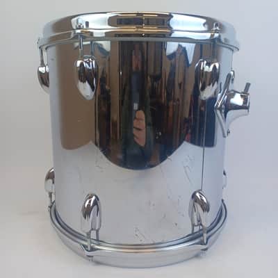 Slingerland 12x12"Chrome Over Wood Power Mega-Tom Magnum Vintage 5ply Maple Drum image 4
