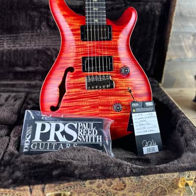 PRS Wood Library Custom 24 Fatback Semi-Hollow! - Blood Orange 425091 image 14
