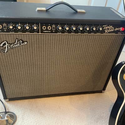 1994 Fender ’65 Twin Reverb Reissue – USA-Assembled 85W 2x12 Tube Amp + Footswitch (25th Anniversary) - black/silver image 4