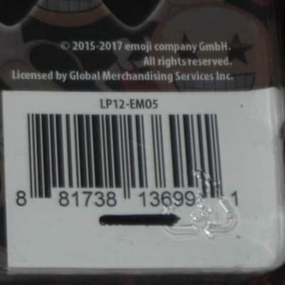 new in package (old stock) Perri's Leather Ltd. / Perri's LP12-EMO5 emoji Guitar Picks - Med Gauge - Celluloid Plastic, 351 shape - but slightly curved (LP12EMO5) image 2