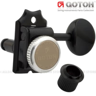 GOTOH SD91-MGT-05M Magnum Lock Trad Vintage Locking Tuners for Strat Tele BLACK image 1