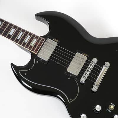 1985 Gibson SG Standard Left Handed - Black Finish - Original Case Lefty SG image 6