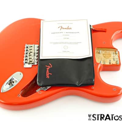 Fender AV II American Vintage 1961 Strat BODY +HARDWARE Fiesta Red image 2