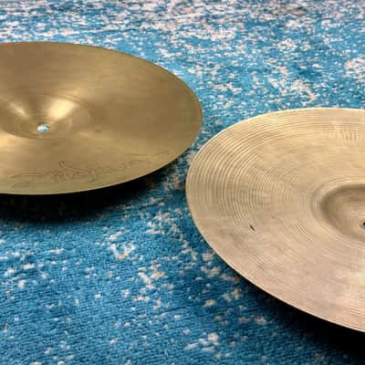 14" VERY LIGHT 1960s EARLY Zildjian A NEW BEAT Hihats 843g 1380g image 10