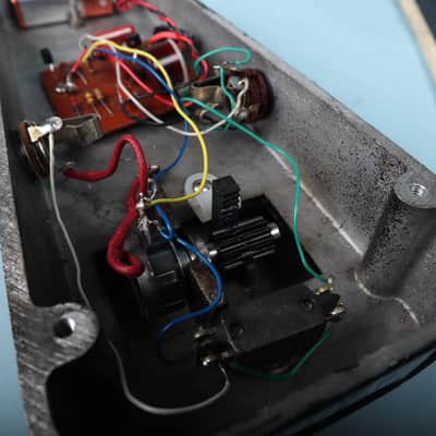Early 1970s Jen Cry Baby Italian Italy Wah Wah Red Fasel Pedal image 13