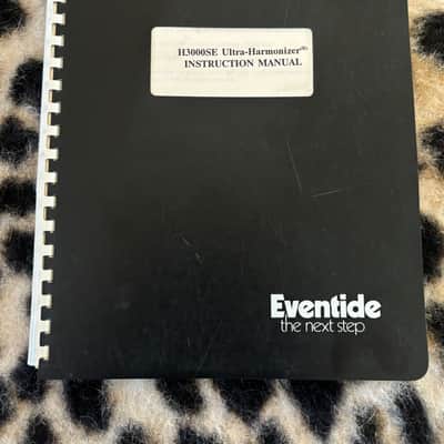 Eventide H3000 SE Ultra Harmonizer ORIGINAL Manual image 1
