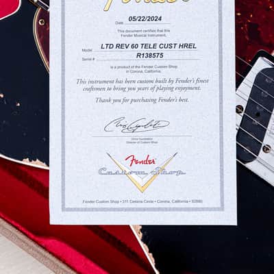 2024 Fender Custom Shop Limited Edition Reverse 1960 Telecaster Custom Heavy Relic Black Over Sunburst w/ SH-1 '59 PAF image 16
