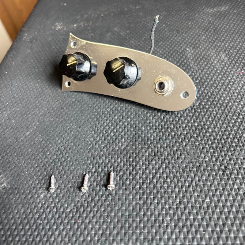 1960-'70's Fender Mustang Duo-Sonic Control Plate-Pots-Knobs-Input Jack-Screws image 1