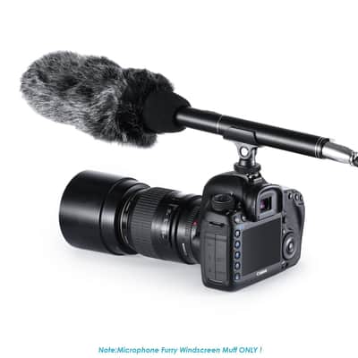 Outdoor Microphone Furry Windscreen Muff For Mic-01 Mic108 Mic-121 Stereo Microphone image 3