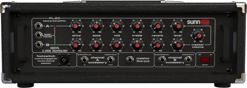 Sunn PL-20 beta reissue pre (with rack enclosure) 2025 - Black image 1