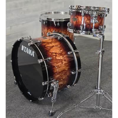 Used Tama Starclassic Walnut/Birch 3pc Drum Set Molten Brown Burst - Very Good image 3