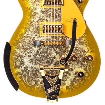 New Gretsch G6134TG Limited Edition Paisley Penguin Gold Paisley w/Bigsby String-Thru Vibrato Tailpiece #JT25010196 image 3
