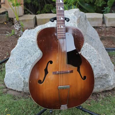 Vintage 40s Kay K-46 Artist 17" Master Size Jumbo Acoustic Archtop Guitar Restored Honest Relic image 1