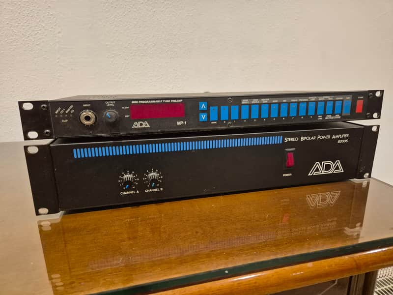 A/DA MP-1  plus B200S Guitar Preamp and power amp 1990s - Black image 1