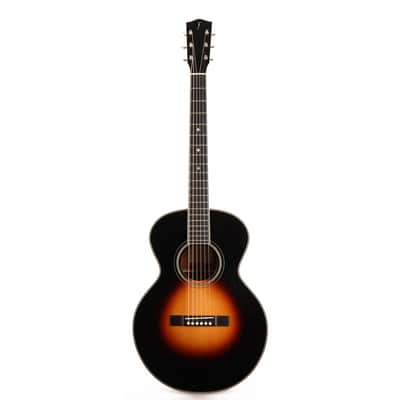 Flammang EL Acoustic Guitar Spruce and Mahogany Sunburst Used image 2