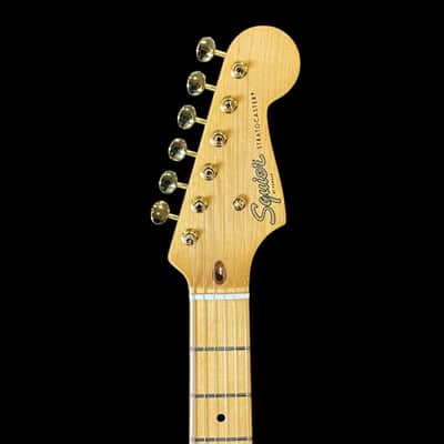 Squier FSR Classic Vibe '50s Stratocaster, Maple Fingerboard, Gold Hardware - White Blonde image 4