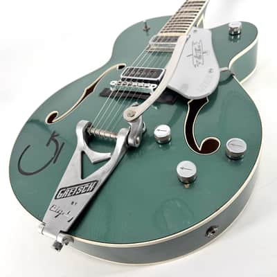 2021 Gretsch Custom Shop G6120 Masterbuilt Stephen Stern - Aged Sherwood Green Metallic - Trades image 2