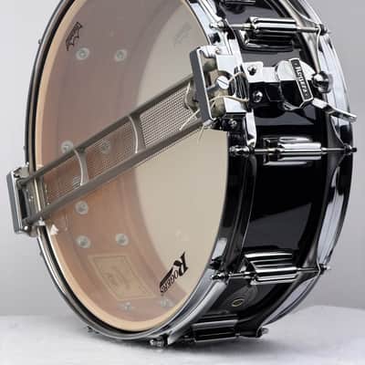 Rogers 5x14" Wood Dynasonic Reissue Snare Drum - Black Lacquer image 6