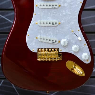 Fender Made in Japan Artist Richie Kotzen Stratocaster Electric Guitar Red Burst Incl Gig Bag image 1