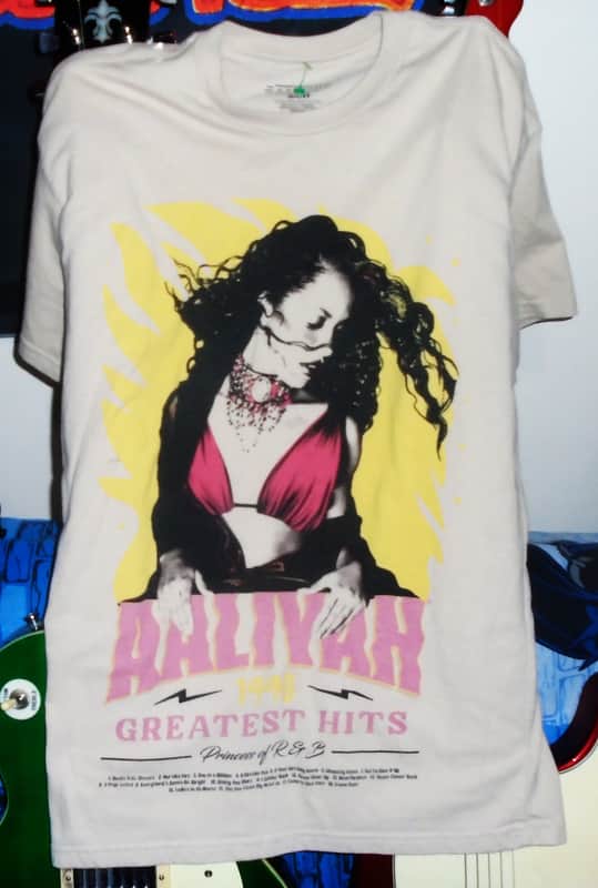 aaliyah greatest hits princess of r&b S official unisex mint tee - brooklyn new york hip hop funk pop extra smooth image 1
