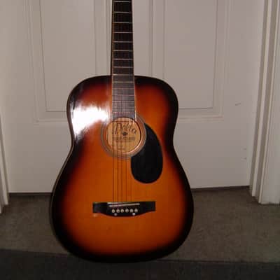 Delta Musical Instruments D901/SB Parlor Sized Acoustic Guitar 2003 Sunburst top Mahogany Stained Ba image 1