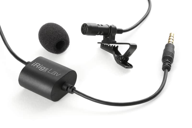 IK Multimedia iRig Mic Lav Lavalier Microphone for Smartphones and Tablets with Foam Pop Shield image 1