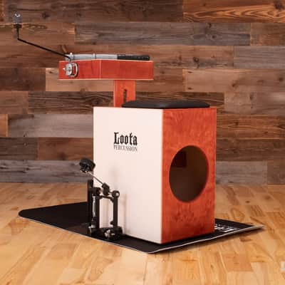 Loota Performer Drum Kit Bundle, Wild Cherry, With Right Foot Pedal image 3