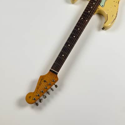 Fender CUSTOM SHOP STRATOCASTER 59 HEAVY RELIC RW V / TODD KRAUSE 2020 - Vintage White Heavy Relic image 10