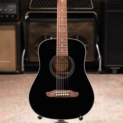 Fender California Standard Redondo Mini Acoustic Guitar - Black with Gig Bag image 3