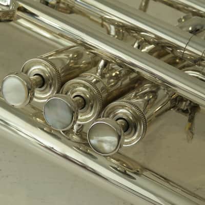 1992 Besson Sovereign BE-928 GS Silver Plated Cornet with Case - Superb! image 11