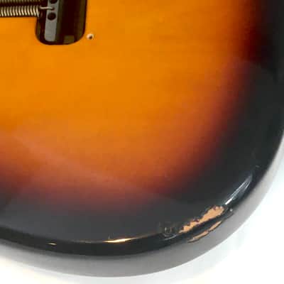 Vintage Fender Aged Relic Standard Strat Guitar Body Sunburst Semi Loaded + Bridge Hardware 5.1 lb JAN 27 2000 RARE! image 7