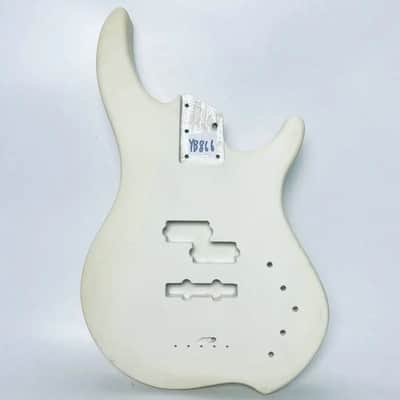 Basswood 4 String Electric Bass Body in White image 1