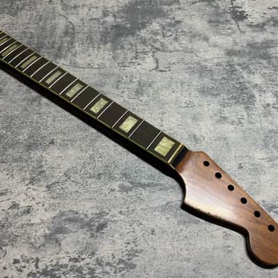 Real Life relics Nitro Roasted Maple With Bound Rosewood Fingerboard Block Inlays Jazzmaster® Strat® Stratocaster Neck SMALL Headstock JMRMRSM #1