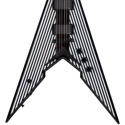 Wylde Audio Viking V Pinstripe EMG 81/85 Zakk Wylde V Shape Electric Guitar image 2