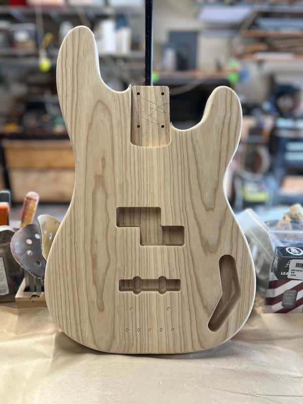 Madlad Instruments Ash PJ Precision Bass PBass Style Body (custom made with pride in north Texas) - Unfinished image 1