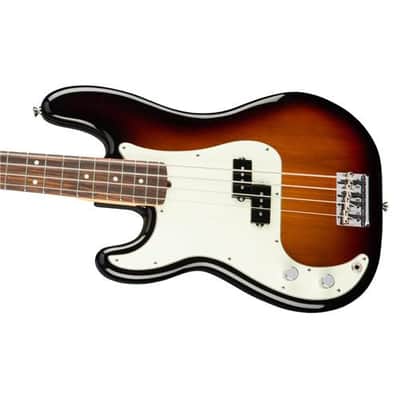 Fender American Professional Left-Handed Precision Bass Guitar, Rosewood Fingerboard, 3-Color Sunburst image 3