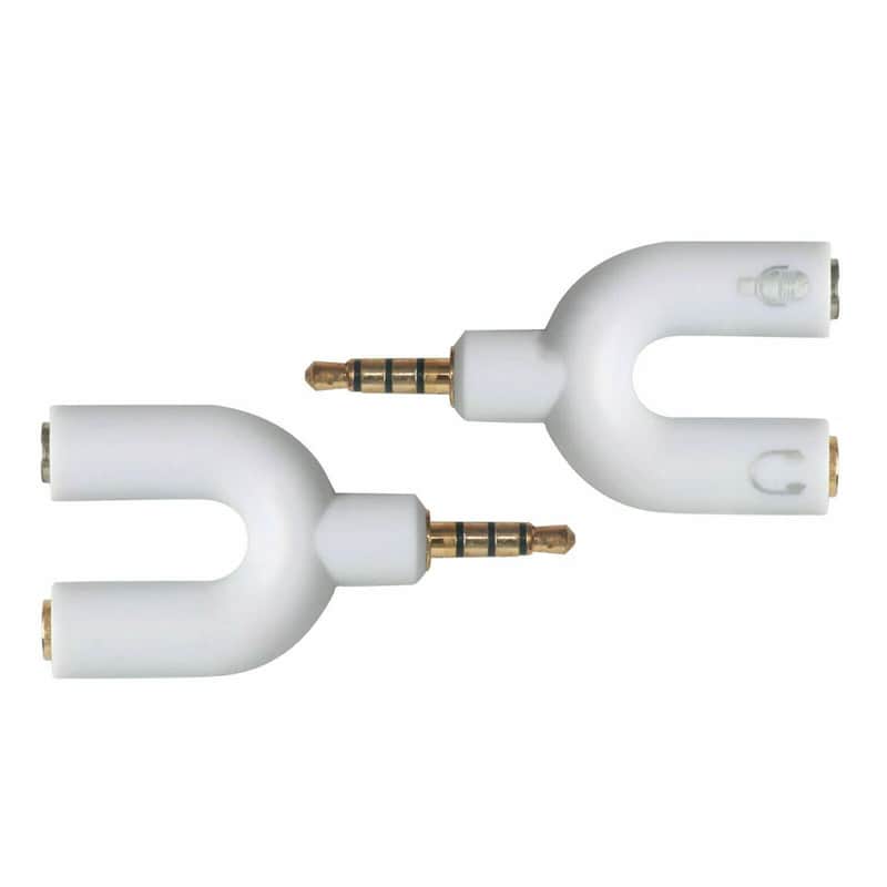 New (2-Pack) 3.5mm Stereo Audio Male to 2 Female Headphone Splitter Cable Adapter image 1